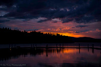 Sunset over dock